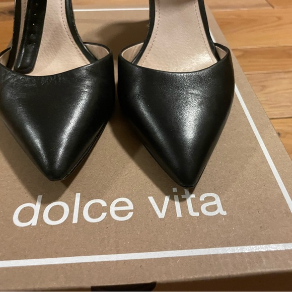 Women’s black ankle strap heels - Picture 4 of 6